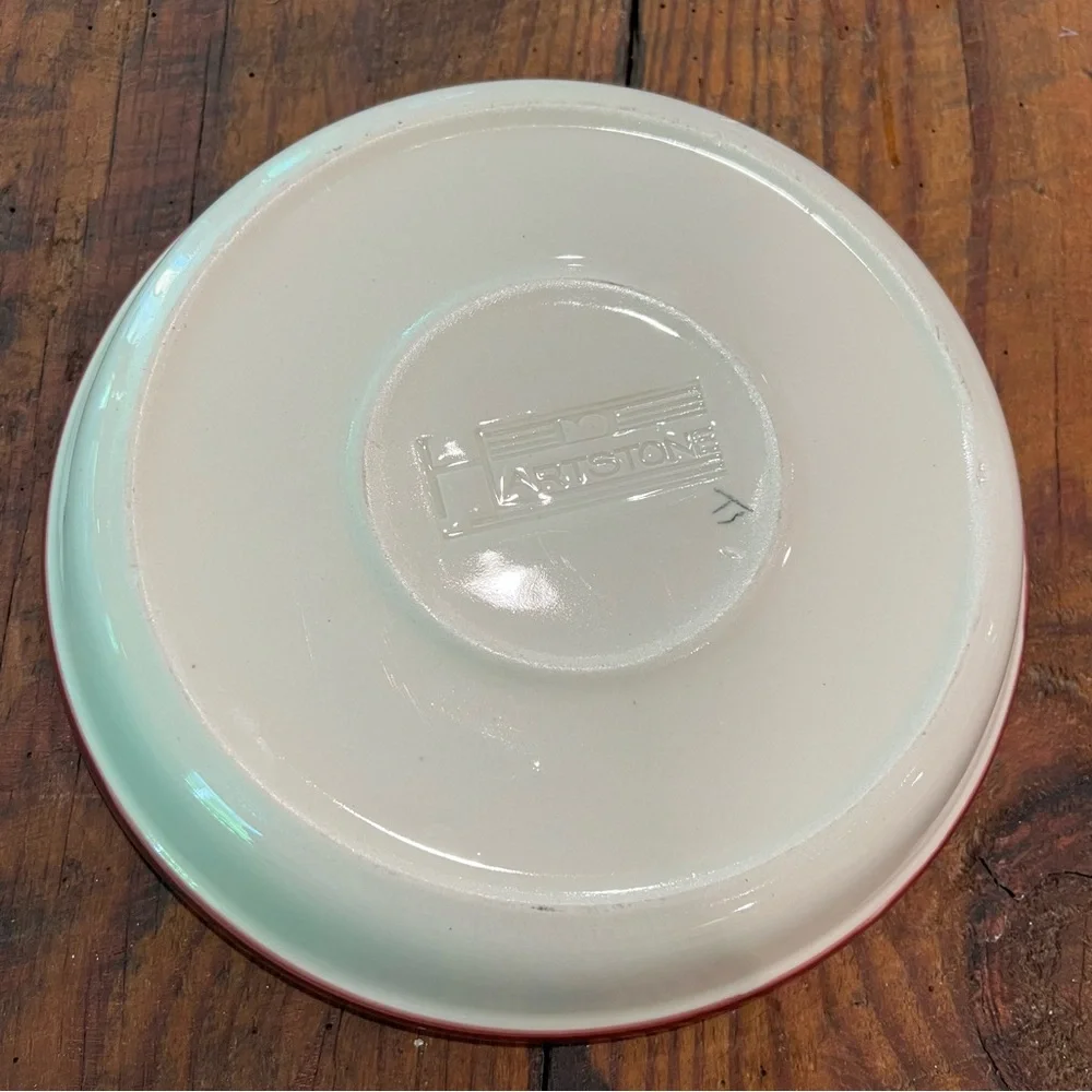 Hartstone Cherry Design Ceramic quiche pie baking dish 10